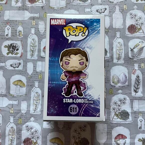 Funko Pop Star-Lord with Power Stone Marvel Collection Corps Exclusive - Picture 4 of 7